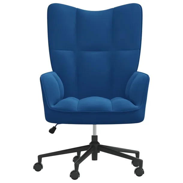 fotel-niebieski-obity-aksamitem