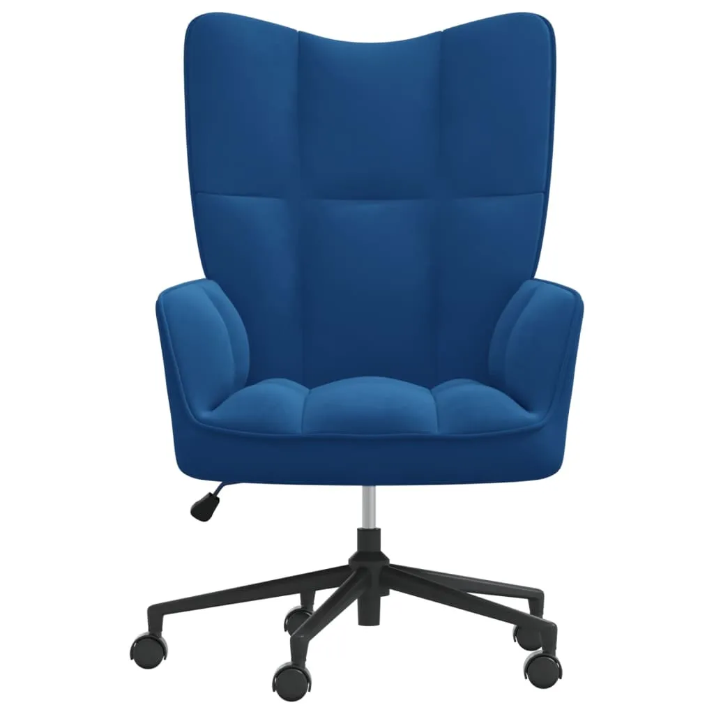 fotel-niebieski-obity-aksamitem