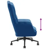 fotel-niebieski-obity-aksamitem