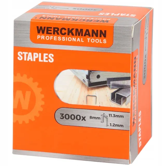 Zszywki Tapicerskie do Tackera Zszywacza 3000 Sztuk 8 mm x