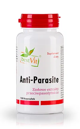 Anti-Parasite 100 kapsułek Bestvit pasożyty-oczyszczanie