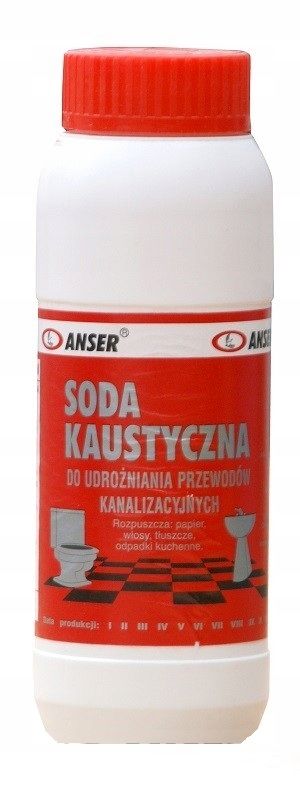 SODA KAUSTYCZNA DO RUR WODOROTLENEK SODU 1KG - ERLI.pl