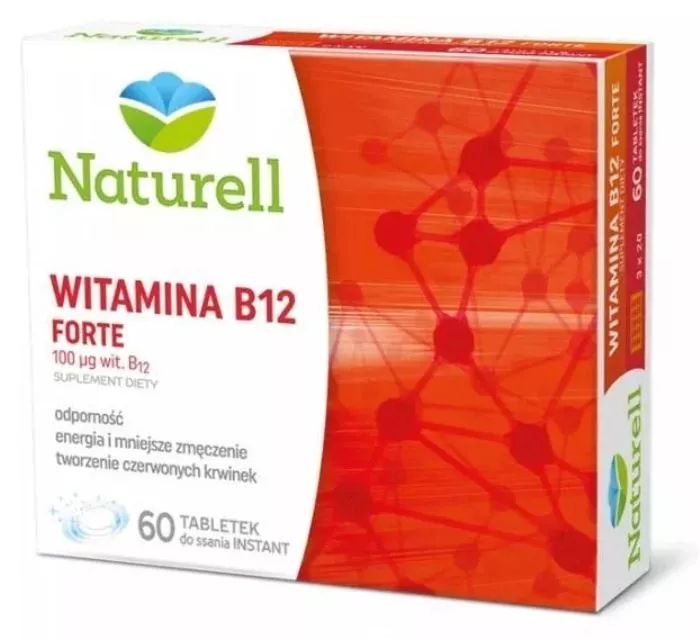 NATURELL WITAMINA B12 FORTE 60 Tabletek - ERLI.pl