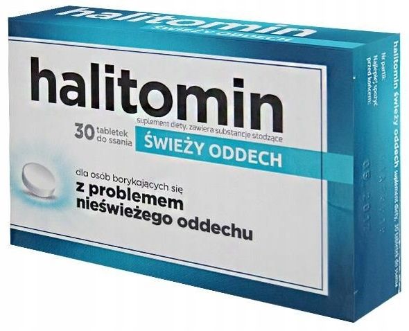 Фото - Вітаміни й мінерали ﻿Halitomin tabletki do ssania świeży oddech 30 szt.