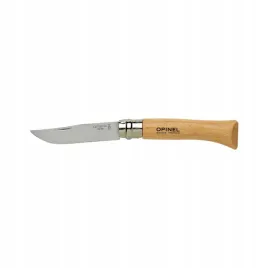 noz-skladany-turystyczny-opinel-no-10-inox-clip-point-drewniana-rekojesc