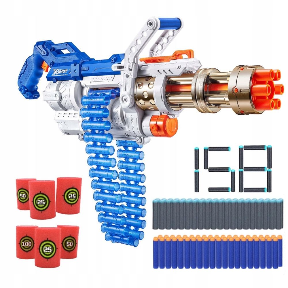 MK4199 AXE SUNGGLES SG-102 12個 X-SHOT MINIGUN OMEGA ROYALE 36488 + 158 STRZAŁEK + CELE