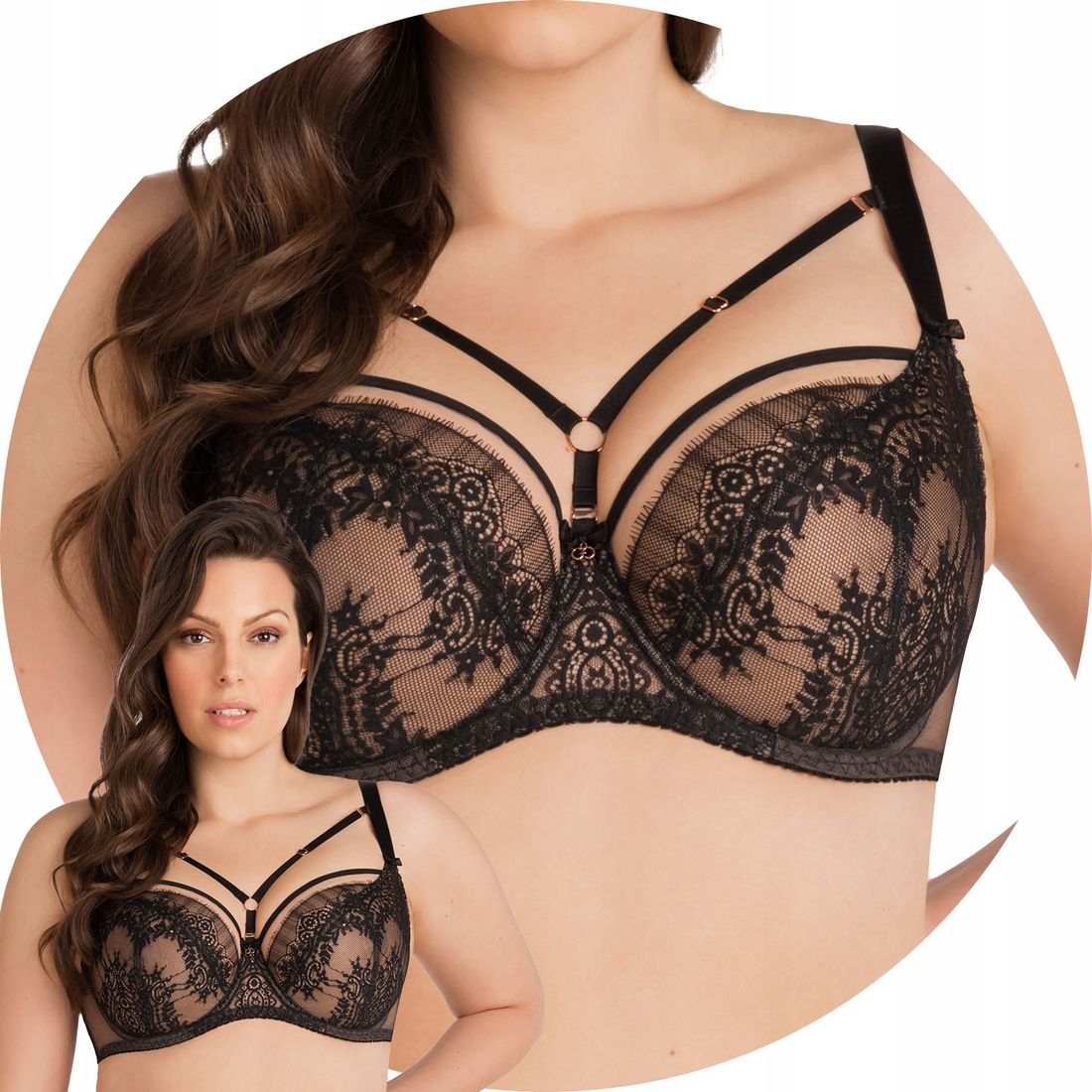 Gorsenia K804 Goya czarny 95F Biustonosz miękki – 182235657 - ERLI.pl