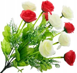 bukiet-bukiecik-rozyczki-kwiat-sztuczne-wazon-lisc