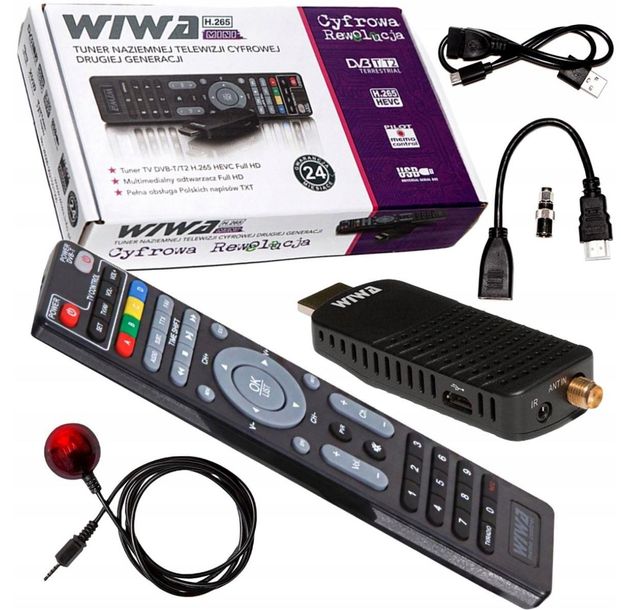 WIWA H.265 MINI TUNER DEKODER DVB-T2 H.265 HEVC TV