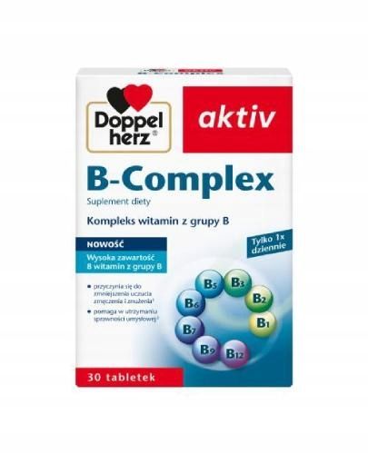 Doppelherz aktiv B-Complex Witaminy z grupy B 30 tabletek - ERLI.pl