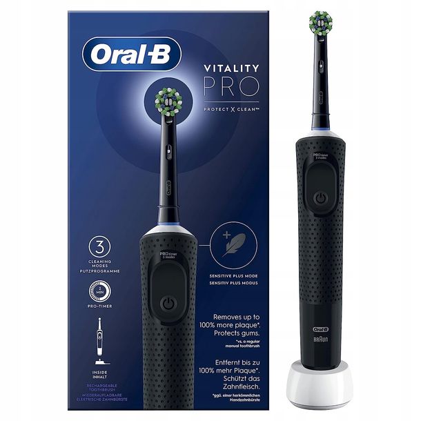 ﻿ORAL-B SZCZOTECZKA DO ZĘBÓW VITALITY 103 PRO 3 czarna