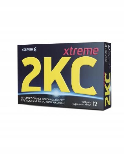 Zdjęcia - Witaminy i składniki mineralne X-Treme ﻿2KC Xtreme 12 tabl. Sposób na kaca. 