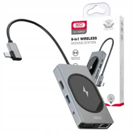 xo-hub-9w1-usb-c-z-ladowarka-indukcyjna-9-portow