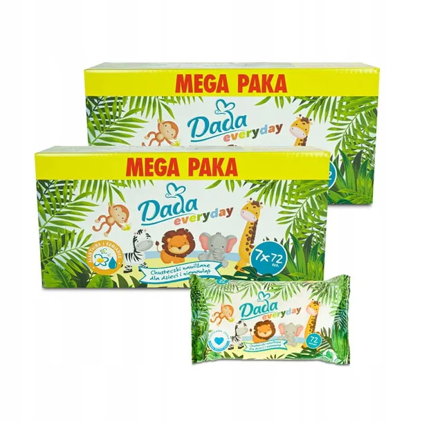 Chusteczki nawilżane Dada Everyday Mega Paka 14x72