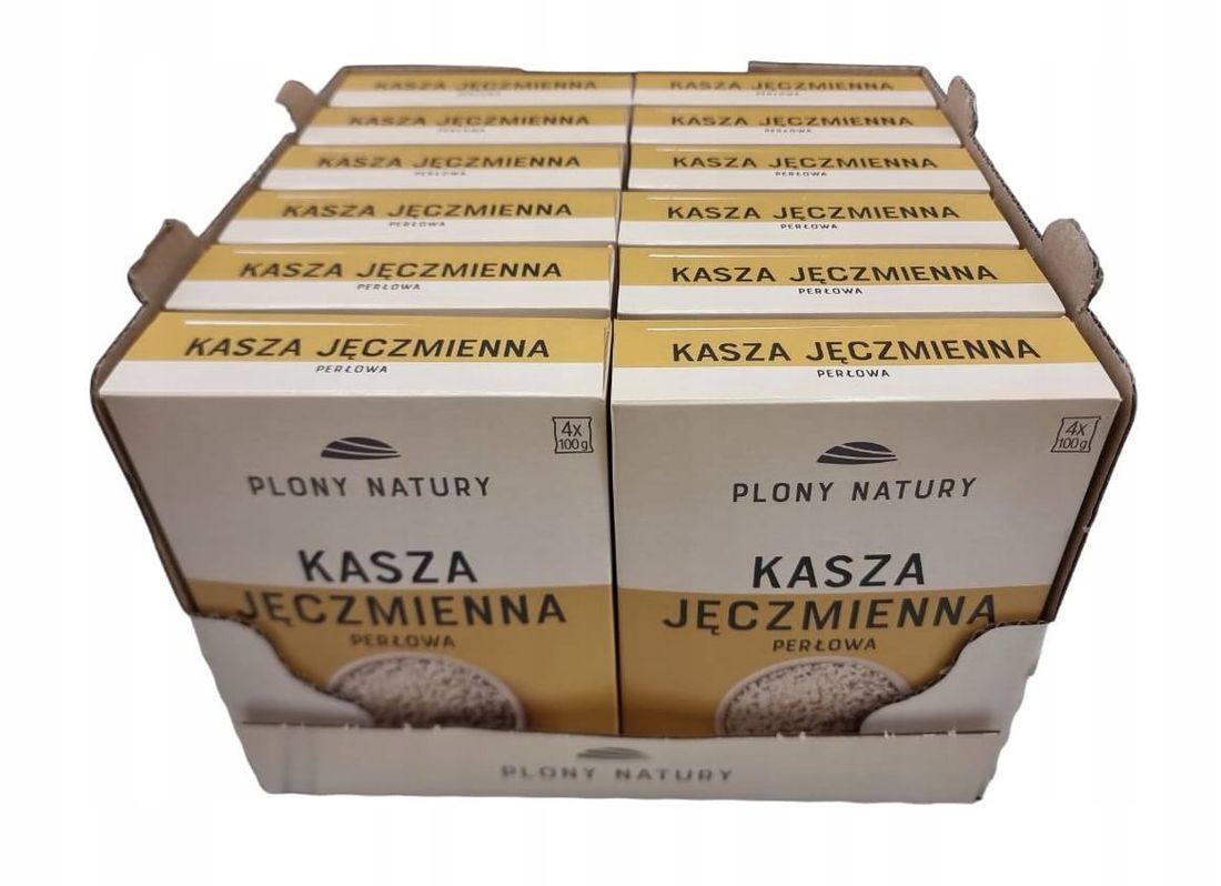 Kasza jęczmienna perłowa Plony Natury 12x400g - ERLI.pl