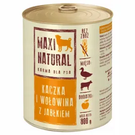 karma-dla-psa-maxi-natural-kaczka-wolowina-800g