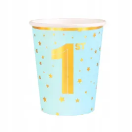 kubeczki-niebieskie-papierowe-w-zlote-gwiazdki-na-roczek-dla-chlopca-6szt