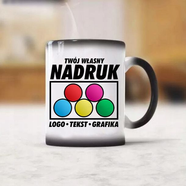 Kubek Magiczny Z W Asnym Nadrukiem Zdj Cie Logo Erli Pl