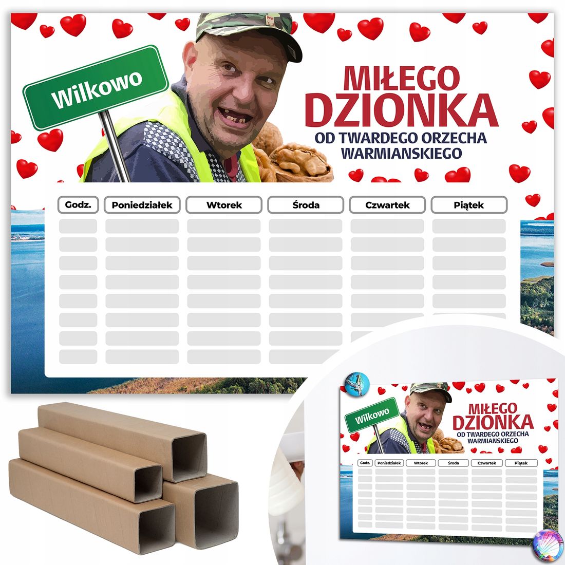 PLAN LEKCJI 30x21cm Śmieszny KONONOWICZ Major MiX - ERLI.pl