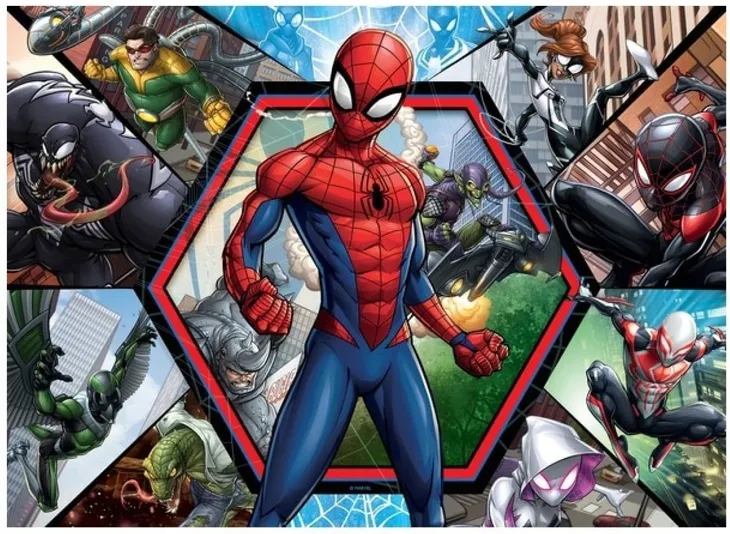 puzzle-4x100-spider-man-bumper-pack-liczba-elementow-400