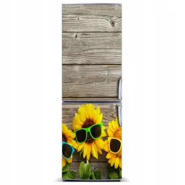 nalepka-naklejka-na-lodowke-sloneczniki-60x180