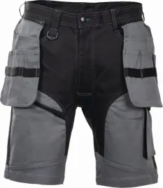 szorty-krotkie-spodenki-robocze-elastyczne-szaro-czarne-bhp-keilor-r-56