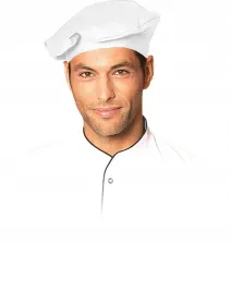 czapka-kucharska-plaska-biala-czcook-pl