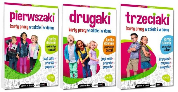 Karty pracy - klas 1-3 szkoły podstawowej ZESTAW – 168248355 - ERLI.pl