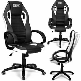Zdjęcie produktu ITROX FOTEL GAMINGOWY FLAME PLUS BIAŁY MATERIAŁOWY krzesło gracza biurowy