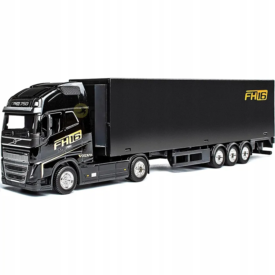 Auto TIR VOLVO FH 16 Naczepa 1:43 Bburago – 168401785 - ERLI.pl