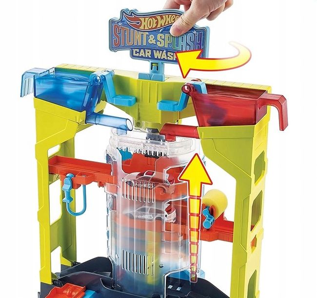 HOT WHEELS Zestaw City Color Shifters Kaskaderska Myjnia ERLI.pl