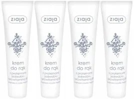 4-x-krem-do-rak-z-proteinami-jedwabiu-i-prowitamina-b5-100ml-ziaja-wzmacnia