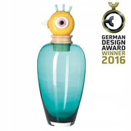 WAZON LEONARDO PAPAGENO PEPPE TURKUSOWY 45CM PREMIUM WYKONANY