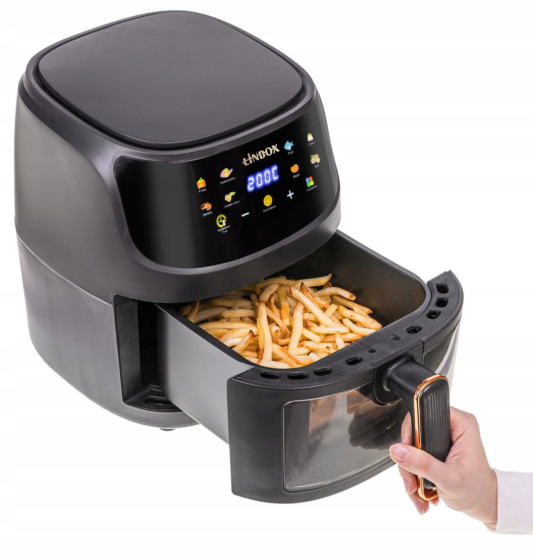 FRYTKOWNICA BEZTŁUSZCZOWA AIR FRYER 5L/1400W - ERLI.pl