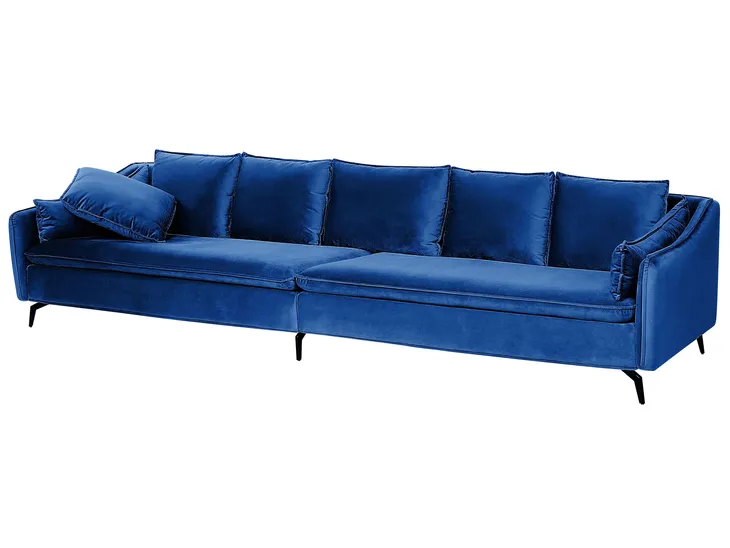 sofa-welurowa-niebieska-aure-stan-nowy