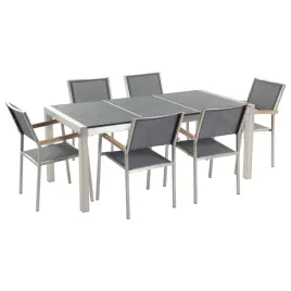 zestaw-ogrodowy-stol-granit-palony-dzielony-blat-czarny-i-6-krzesel-szarych