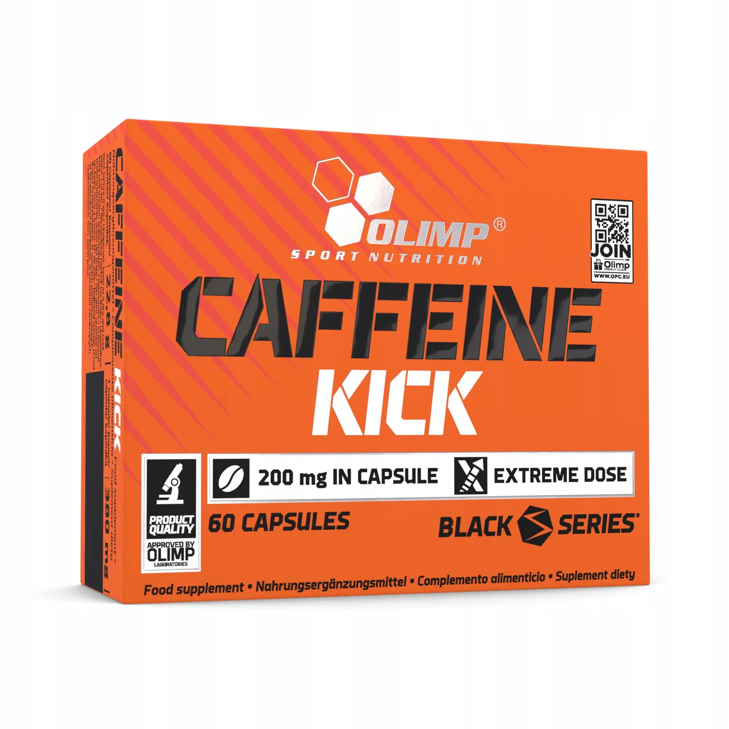 OLIMP CAFFEINE KICK KAWA KOFEINA 60 KASPUŁEK ENERGIA POBUDZENIE WITALNOŚĆ 