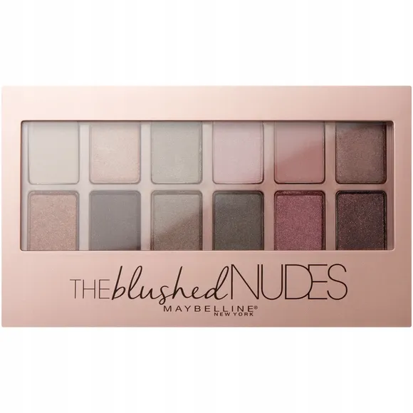 Maybelline The Blushed Nuded Eyeshadow Palette Paleta 12 Cieni Do maybelline-the-blushed-nuded-eyeshadow-palette-paleta-12-cieni-do