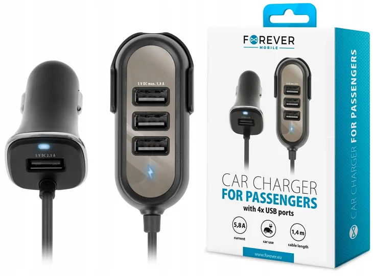 ladowarka-samochodowa-usb-forever-5800-ma-zlacza-usb