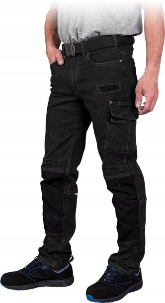Фото - Засоби захисту Flex ﻿JEANSY ELASTYCZNE spodnie jeansowe  ROBOCZE dżinsy JEANS303-T 54 
