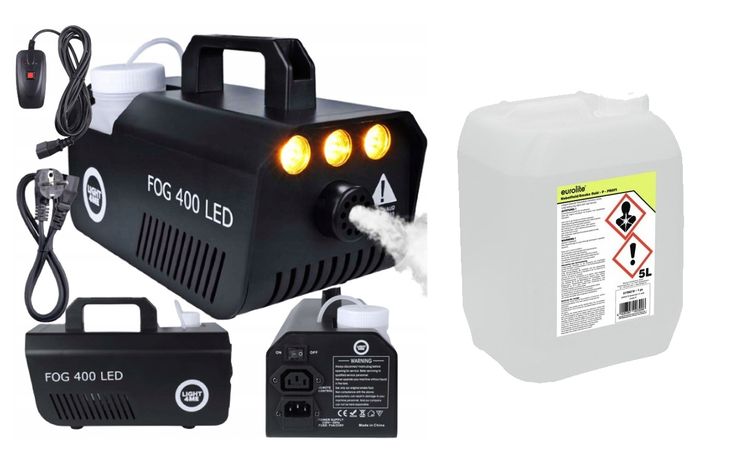 ﻿WYTWORNICA DYMU LIGHT4ME FOG 400 LED + PŁYN 5L