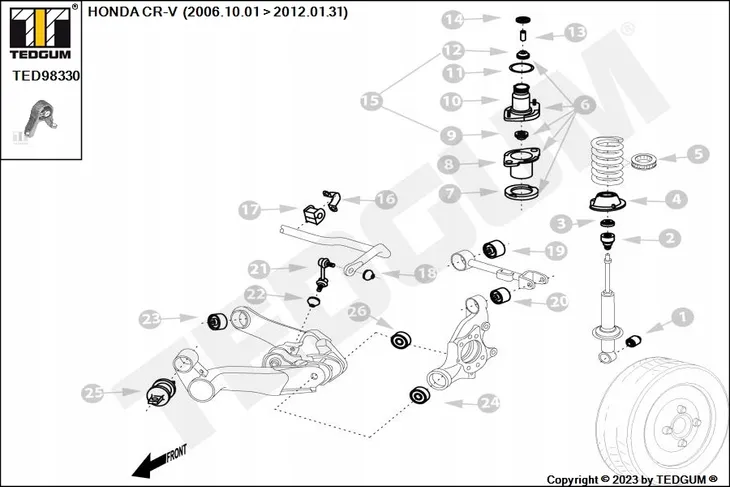 poduszka-mostu-honda-t-cr-v-06-tedgum-ted98330-numer-katalogowy-oryginalu-honda-50721s5c003-honda-50721-s5c-003-honda-50721s5c013-honda-50721-s5c-013