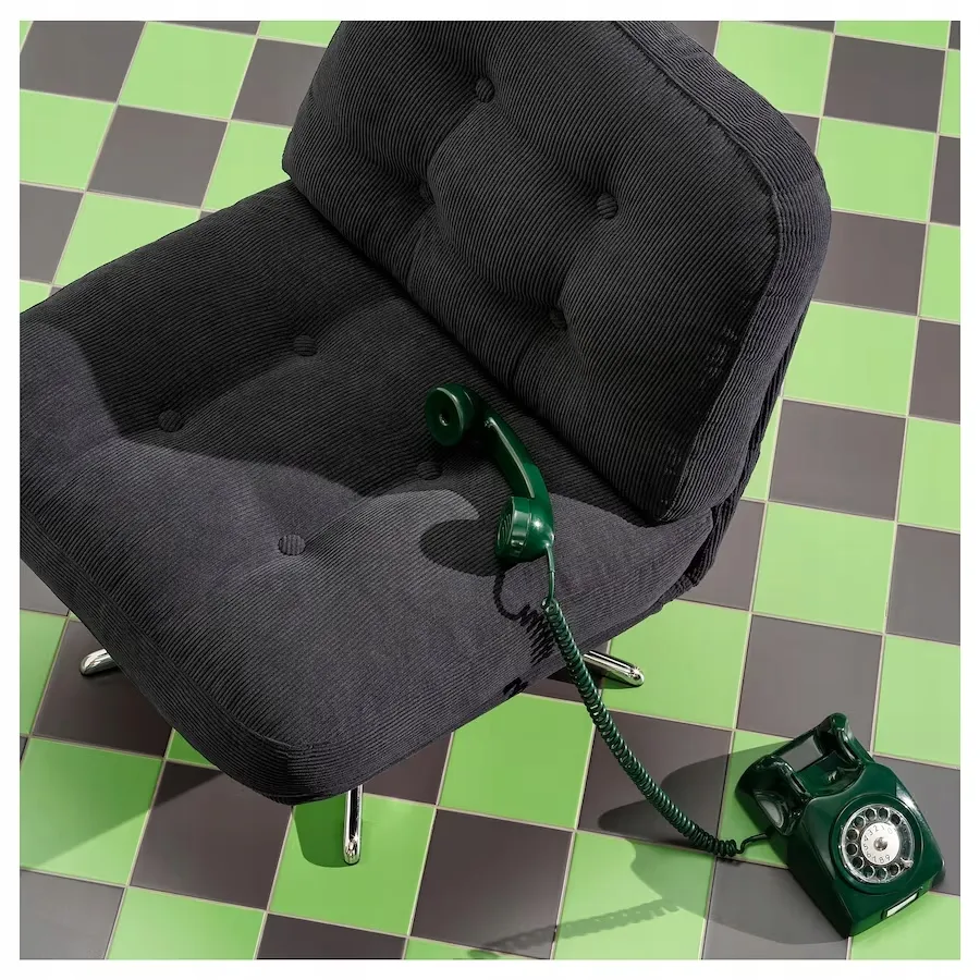IKEA 【DYVLINGE】 IKEA DYVLINGE Fotel obrotowy, Kelinge czarny – 169044625