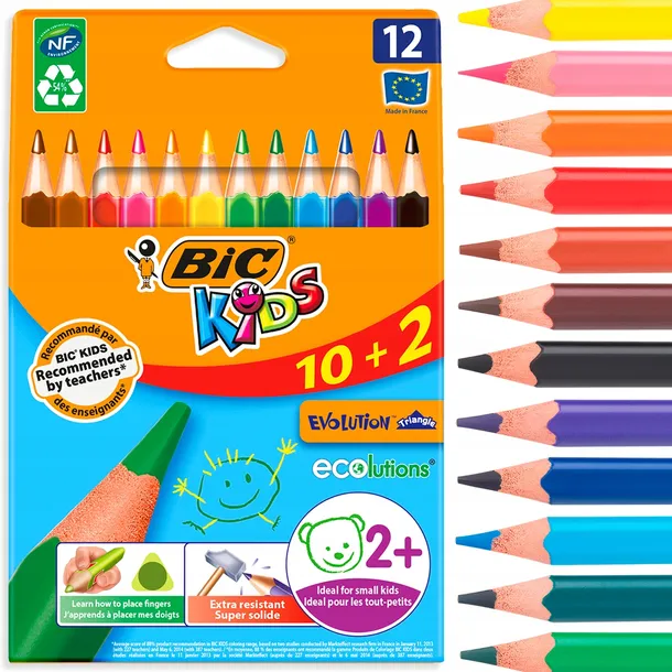kredki-olowkowe-evolution-triangle-ecolutions-bic-kids-10-2-kolory-rodzaj-kredki-olowkowe