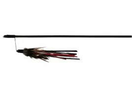 wedka-z-piorkami-i-skorzanymi-paskami-trixie-zabawka-dla-kazdego-kota-50cm