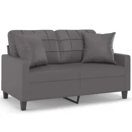 2-osobowa-sofa-z-poduszkami-szara-120-cm-sztuczna-skora