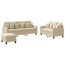 3-czesciowy-komplet-wypoczynkowy-obity-tkanina-kremowa