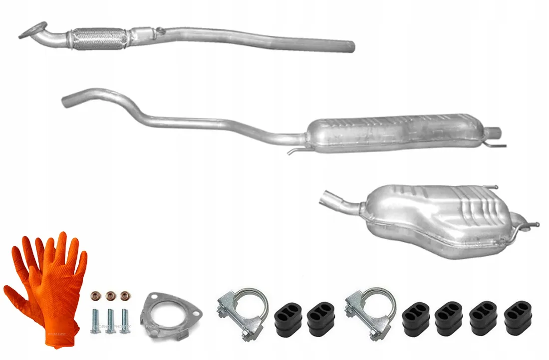 ひとひと Y1079-19 y1635-1 2点 OPEL ZAFIRA B 1.6 1.8 2.2 TŁUMIKI UKŁAD WYDECHOWY