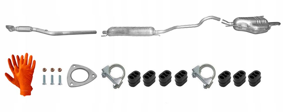 ひとひと Y1079-19 y1635-1 2点 OPEL ZAFIRA A 1.8i 16V 92kW (2003-6/2005) UKŁAD WYDECHOWY