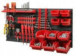 kistenberg-tablica-warsztatowa-z-kuwetami-czarna-80x40cm-2szt-czerwona